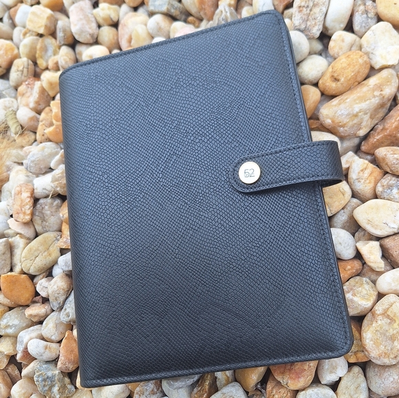 Daytimer Leather Planner 6 Ring Binder Journal Notebook Holder Snakeskin - Picture 5 of 15